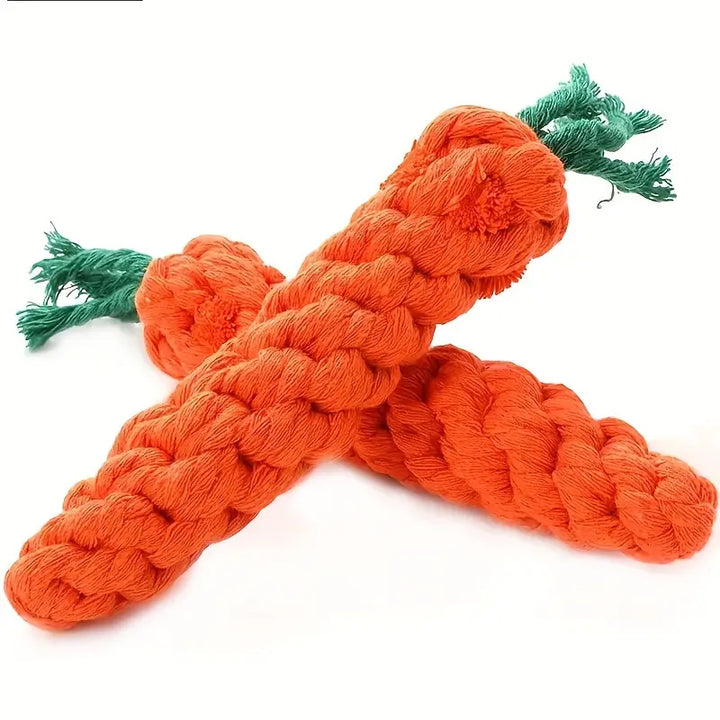 Durable Toy Carrot Cotton Rope