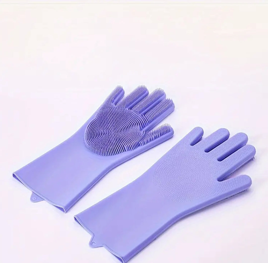 Dog Brush Gloves - Easy Brushing Silicone Gloves - One Size